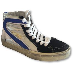 Women's Black and Blue Sneakers